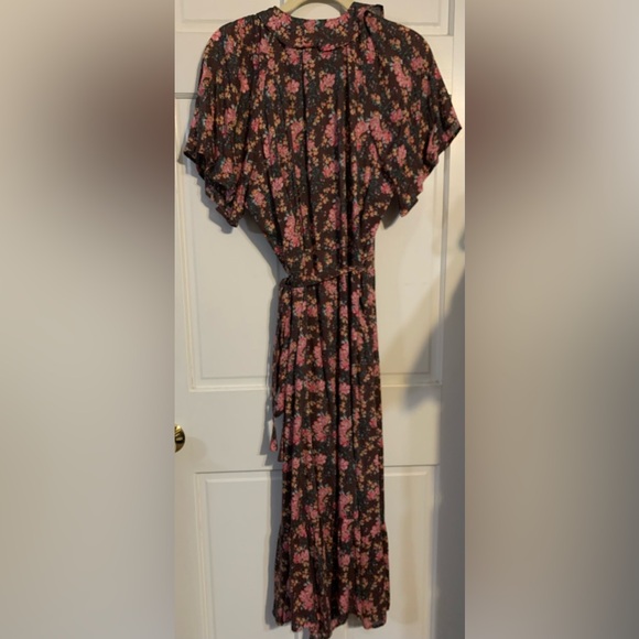 010 Buffalo David Bitton Shauna Pink and Brown Floral Dress NWOT - Picture 2 of 5